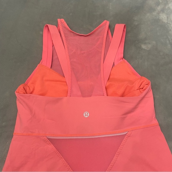 Lululemon Running In The City Tank Top/Grapefruit - 27592 - Picture 7 of 8